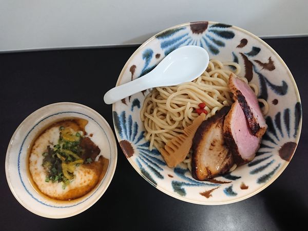 「【限定】鶏ポタつけめん＋合鴨チャーシュー」@自家製麺SHINの写真