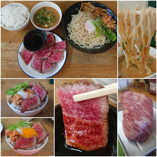 「【限定 葉月】胡麻味噌つけ冷し 和風ローストビーフ添え(SS)」@MENYA 食い味の道有楽の写真
