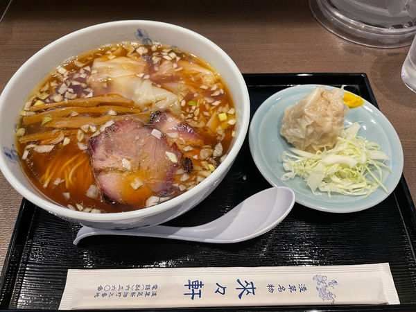 「ワンタンメン + シウマイ」@淺草 來々軒の写真