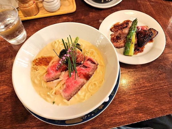 「【限定】冷やしヴィシソワーズらーめん、など」@海老丸らーめんの写真