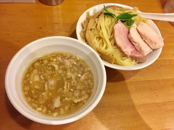 「ガーリック肉塩つけめん(大)【980円】」@つけめん桜坂の写真