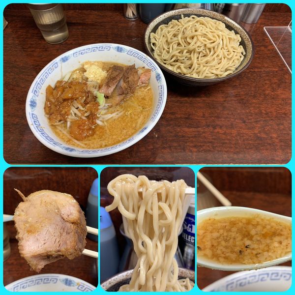 「小ラーメン¥750+つけ麺¥150」@ラーメン二郎 めじろ台店の写真