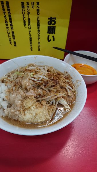 「らーめん+生玉子」@豚ラーメン 蕨店の写真