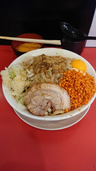 「まぜそば」@鷹の目 獨協大学前本店の写真