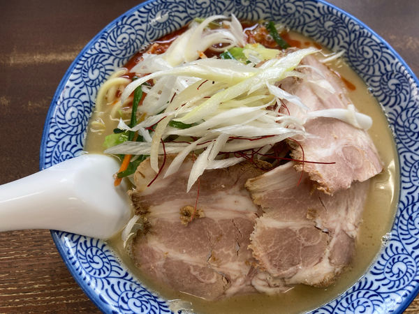 「タンメン+チャーシュー、辛増」@ちょっと美味しい中華食堂 大門の写真