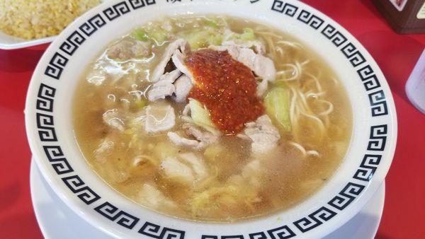 「岐阜タンメン　4辛　肉増量トッピング」@岐阜タンメン 松本店の写真