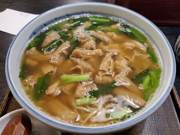 「もつそば」@麺処 おおぎの写真