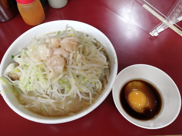 「ラーメン少なめ　770円　つけたま100円」@ラーメン二郎 相模大野店の写真