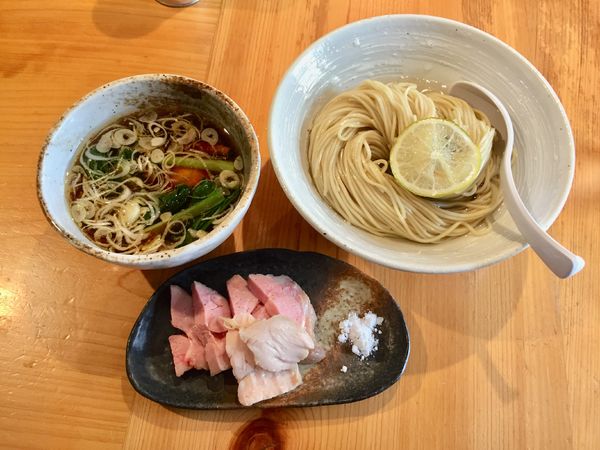 「【限定】特製醤油つけ麺(中)【1330円】」@麺屋 さくら井の写真