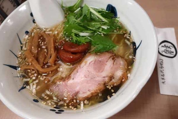 「梅しおらーめん　850円」@与ろゐ屋の写真