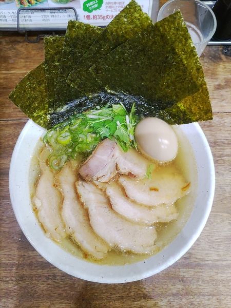 「うま塩ラーメン+チャーシュー4枚+半熟味付玉子+のり５枚  ﾒﾝ」@麺家 ゐをりの写真