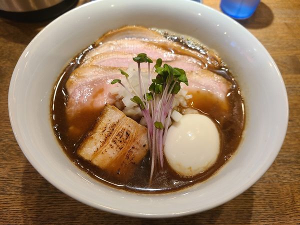 「特製いりこそば」@中華そば 麺壁九年 本店の写真