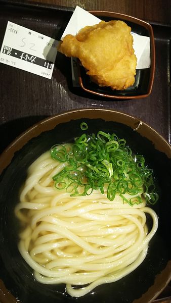 「温かけ中 とり天」@香川 一福 神田本店の写真