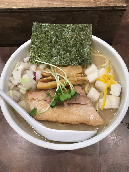 「濃厚ホタテそば・中(ランチタイムサービス) 900円」@NOODLE VOICEの写真