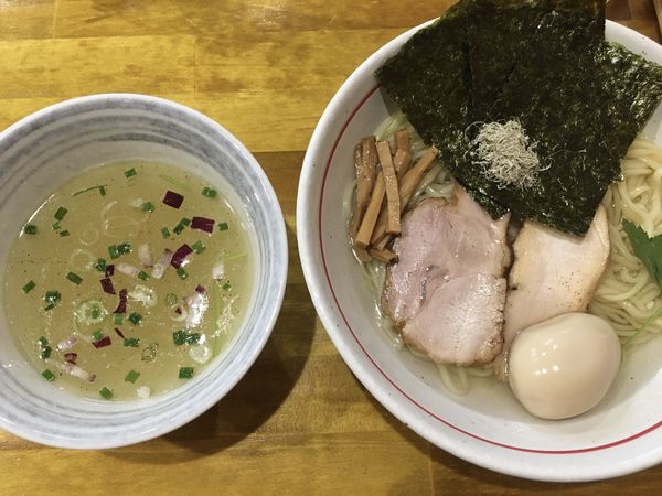 「【限定】白梅酢と昆布水の塩つけ麺」@麺屋 ぬまたの写真