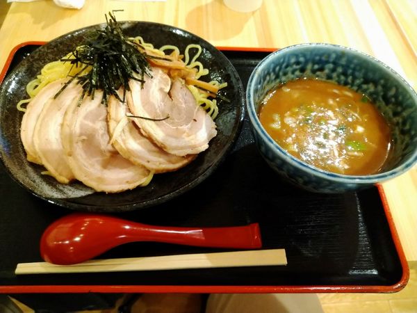「魚介チャーシューつけ麺(鈴木飯店)１，２００円」@日本橋ふくしま館 MIDETTE ミデッテの写真