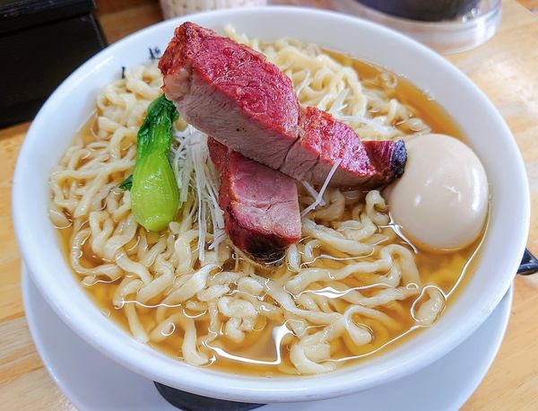 「Clear豚骨煮干し魚醬そば【期間·数量限定】」@麺屋 白神の写真