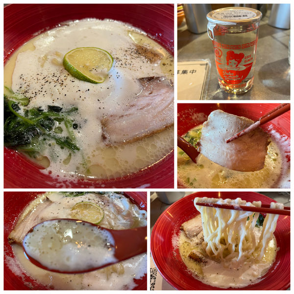 「【気まぐれ限定】白いラーメン500円 テイクアウト日本酒」@GURU GURU SIROHEBI NOODLEの写真