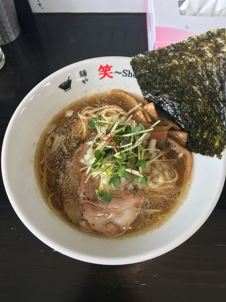 「煮干しらーめん 750円」@麺や 笑 ～Sho～の写真