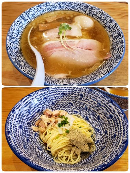 「山椒香る煮干しそば　二度麺(味付き替え玉)」@麺也 時しらずの写真