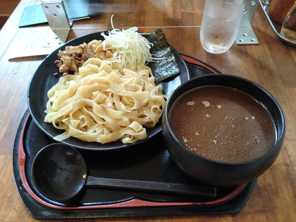 「つけ麺　煮玉子」@くりの木 加須店の写真