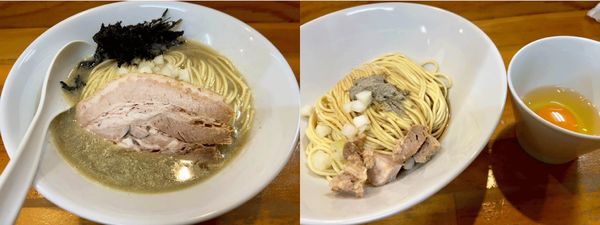 「白醤油 850円 + 和え玉 200円 + 生卵 100円」@煮干中華ソバ イチカワの写真