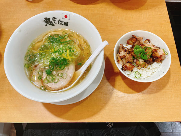 「鬼塩ラーメンセット」@鬼そば 藤谷の写真