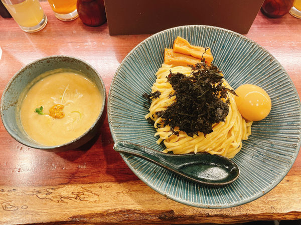 「味玉濃厚ウニクリームつけ麺」@つけ麺 一合 亀戸店の写真