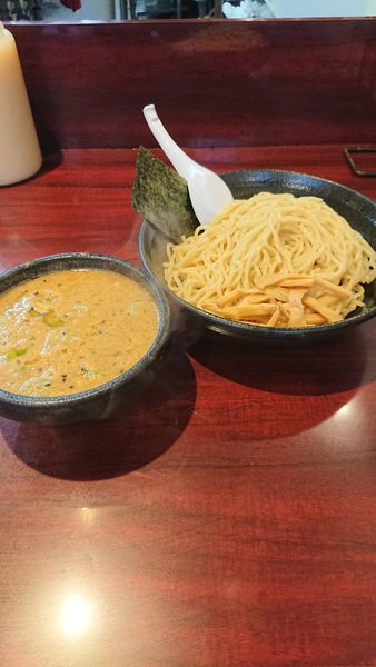 「味噌つけめん」@こってりらーめん なりたけ 本八幡店の写真