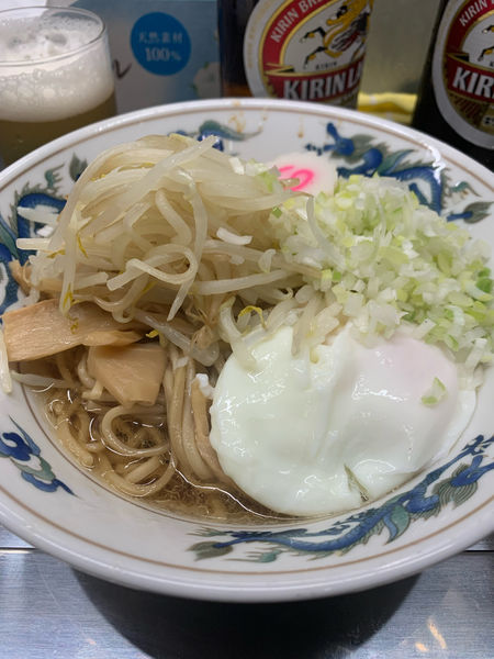 「油そば 半熟卵」@中華そば みたかの写真