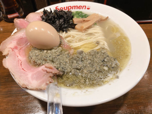 「牡蠣塩らぁ麺　味玉」@Soupmenの写真