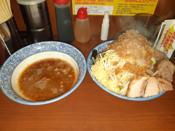 「つけ麺（ラーメン小＋150円）　ブタ1枚」@松木田田の写真