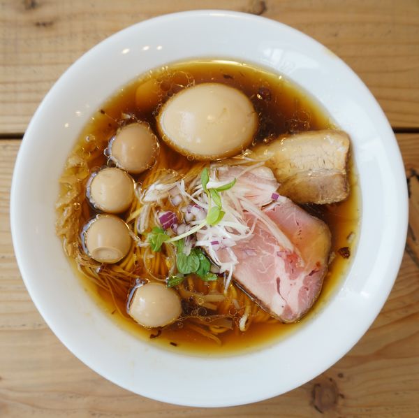 「kiri_Soba 醤油＋味玉＋うずらの味玉」@The Noodles & Saloon Kiriyaの写真