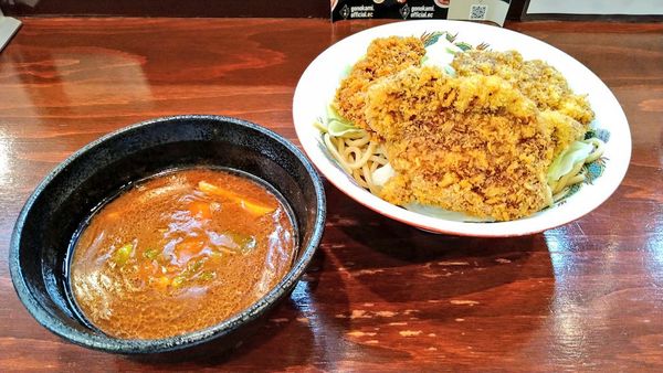 「【肉の日限定】ビフカツデミつけ麺」@らーめん 五ノ神精肉店 煮干し編の写真