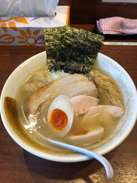 「特製あご出汁鷄そば」@麺屋 虎珀の写真