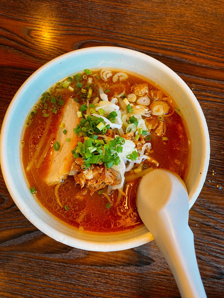 「味噌らーめん　半麺」@めんや仁の写真