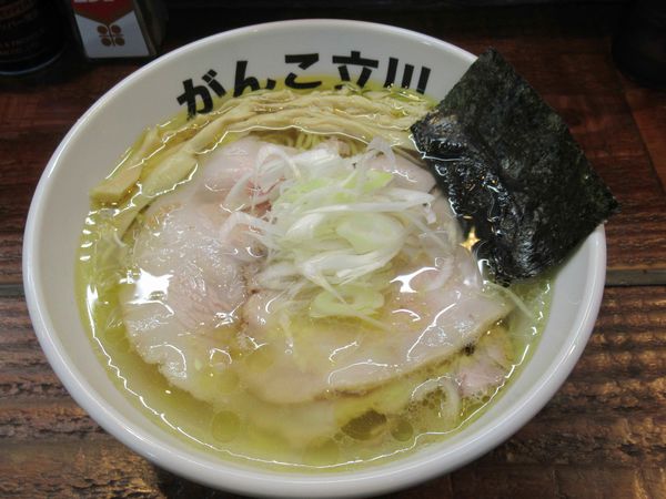 「塩（モモ）（がんこ味）（850円）」@元祖一条流がんこラーメン たま館分店の写真