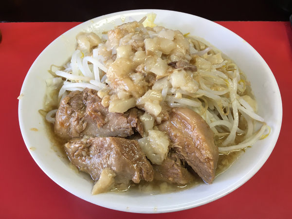 「ラーメン（アブラ増し、ニンニク少し）」@ラーメンハイキックの写真