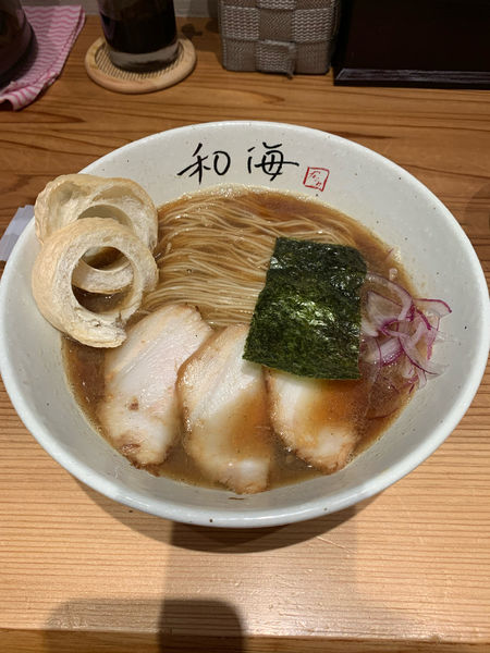 「限定ラーメン（鯛醤油ラーメン）」@らーめん専門 和海 なんば店の写真