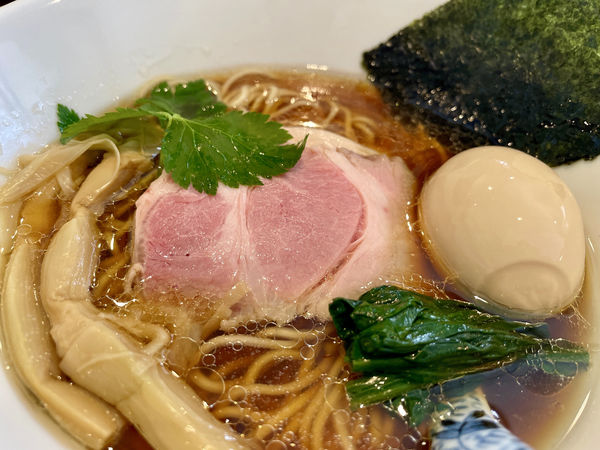 「サッポロ赤星＋日本酒奥の松＋味玉Ra-men濃口醤油＋その他」@メンドコロ Kinariの写真