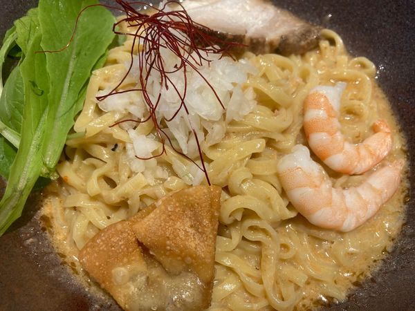 「海老クリームまぜそば」@SHRIMP NOODLE 海老ポタの写真