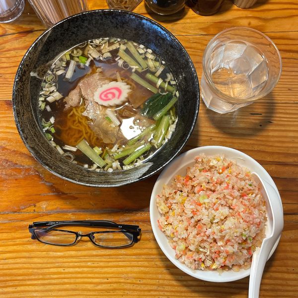 「ラーメン＋サービスチャーハン」@上海ブラッセリーの写真