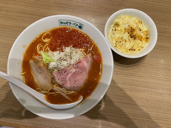 「とまとチーズご飯セット」@カッパラーメンセンターの写真