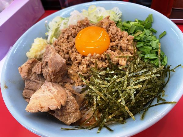 「辛味まぜそば（中盛）」@ら～めんコジマル 宮野木店の写真