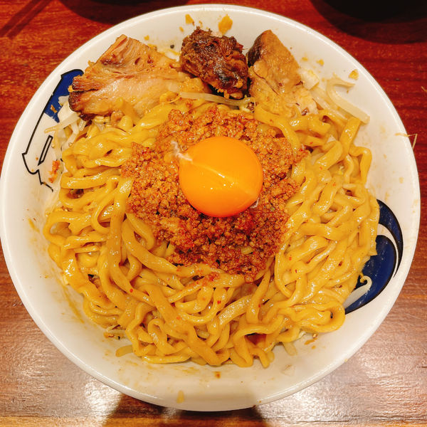 「汁無しそば」@ラーメン 雷 東京本丸店の写真