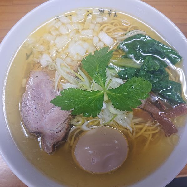「味玉しおあっさり880円、ごはんもの330円」@ラーメン専科 竹末食堂の写真