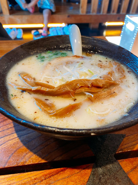 「豆乳らーめん　穂先メンマ」@手打ちラーメン創房 舌笑家の写真