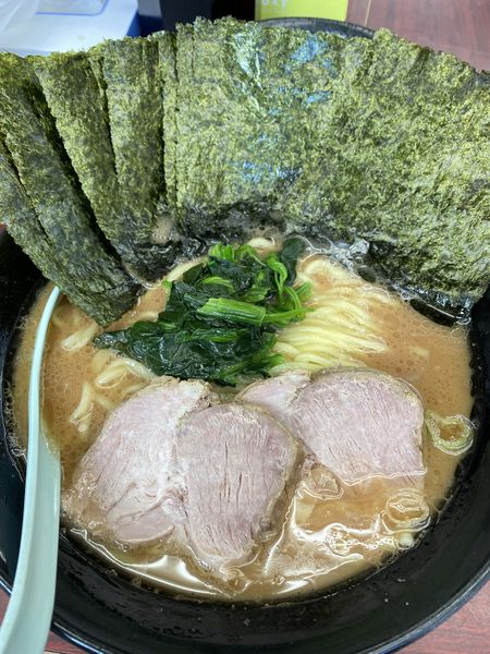 「のり増しラーメン中」@横浜ラーメン武蔵家 菊名店の写真