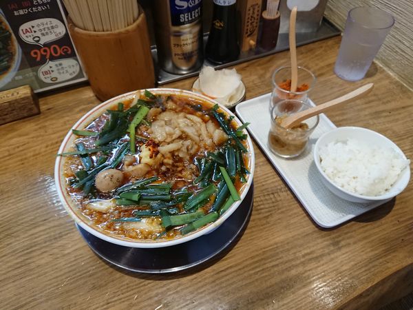 「限定 スタミナ鬼ぼし Aセット 990円」@中華そば ひらこ屋 㐂ぼしの写真