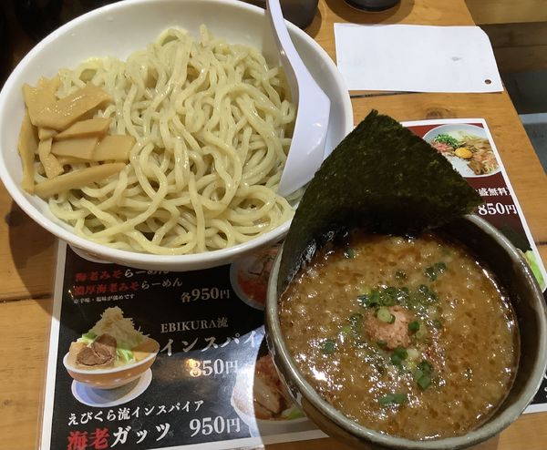 「海老つけ麺 大盛」@EBIKURAの写真